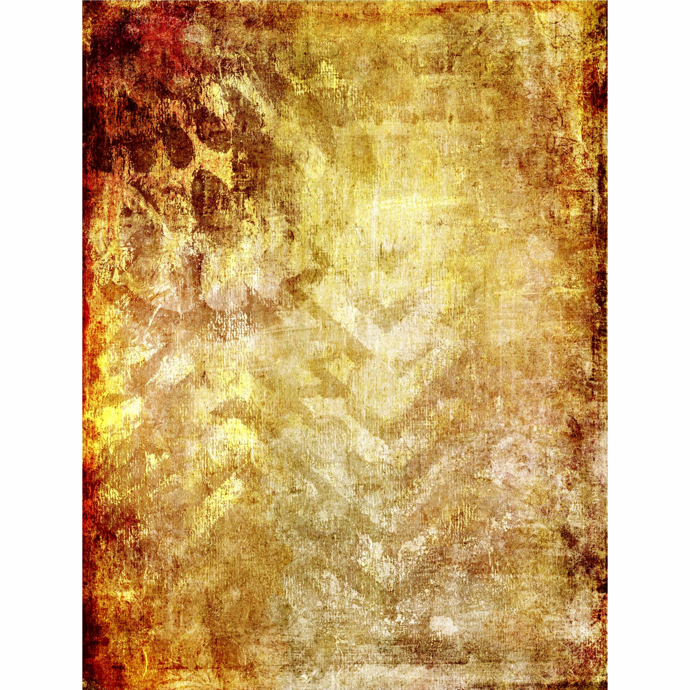 Distressed Background Rice Paper, 20.32 x 26.67 cm - 6 x Different Printed Mulberry Paper Images 30gsm Visible Fibres for Decoupage Crafts Mixed Media Collage Art