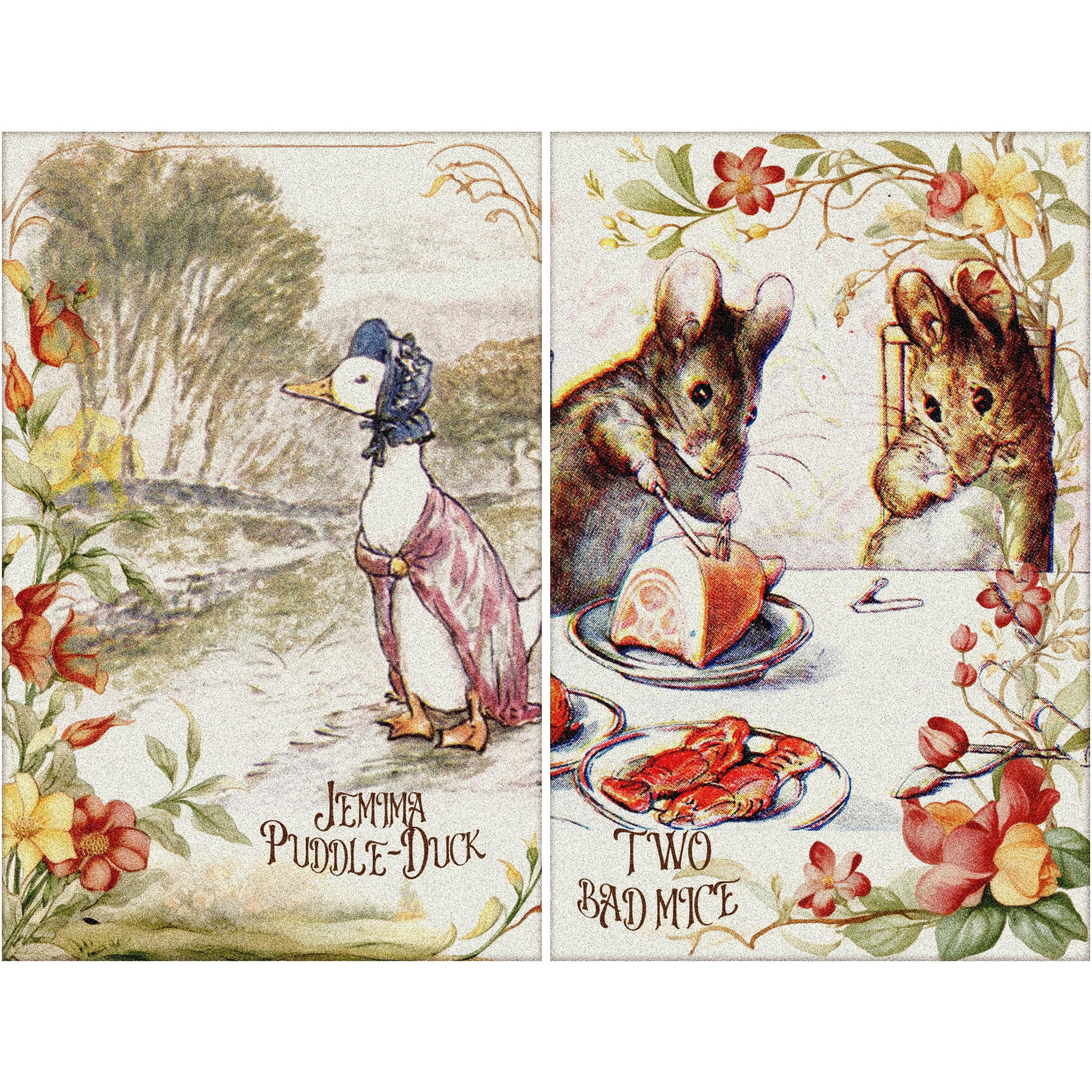 Post Card Rice Paper – for Decoupage Scrapbooking Crafts