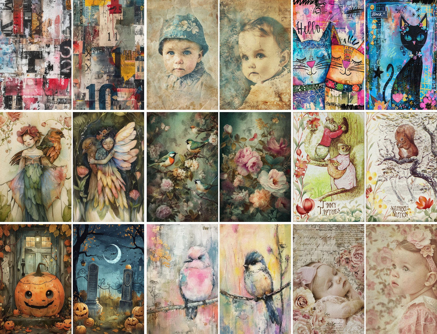 Post Card Rice Paper – for Decoupage Scrapbooking Crafts