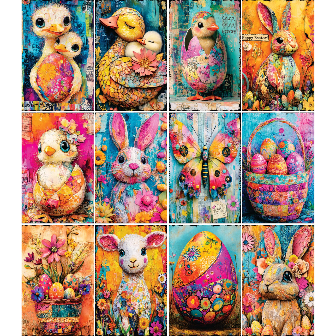 Decoupage Rice Papers - 6 Pieces | 12 Unique Designs | Versatile Decoupage Designs for Art Projects & Crafting by CRAFT KREATIVELY
