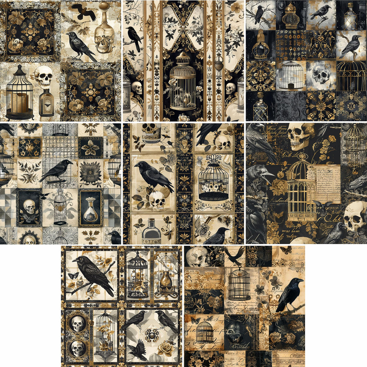 Scenic Rice Papers – Decoupage Paper 8x Designs for Collage, Mixed Media, Card Making & Crafts, Decoupage by CRAFT KREATIVELY