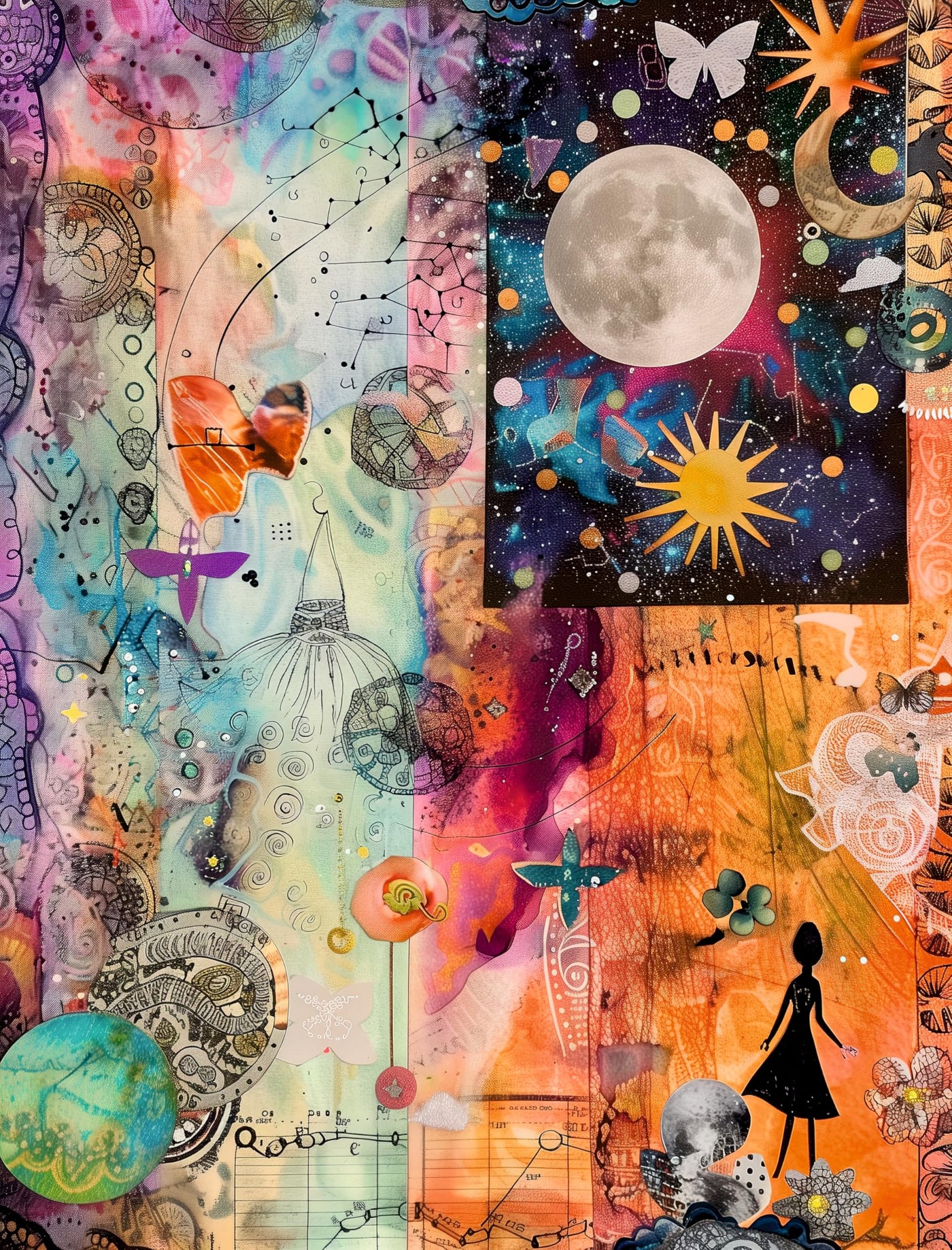 Decoupage Rice Paper, 20 x 26.5cm (6 Sheets) – 6x Decoupage Papers for Collage, Mixed Media, Card Making & Crafts, Decoupage by CRAFT KREATIVELY