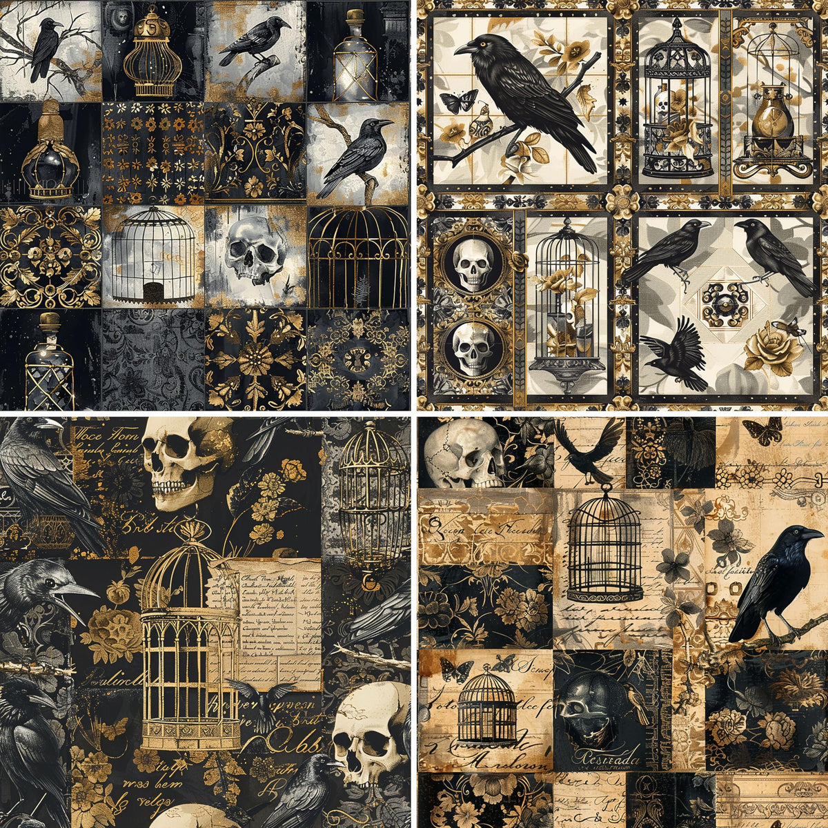 Scenic Rice Papers – Decoupage Paper 8x Designs for Collage, Mixed Media, Card Making & Crafts, Decoupage by CRAFT KREATIVELY