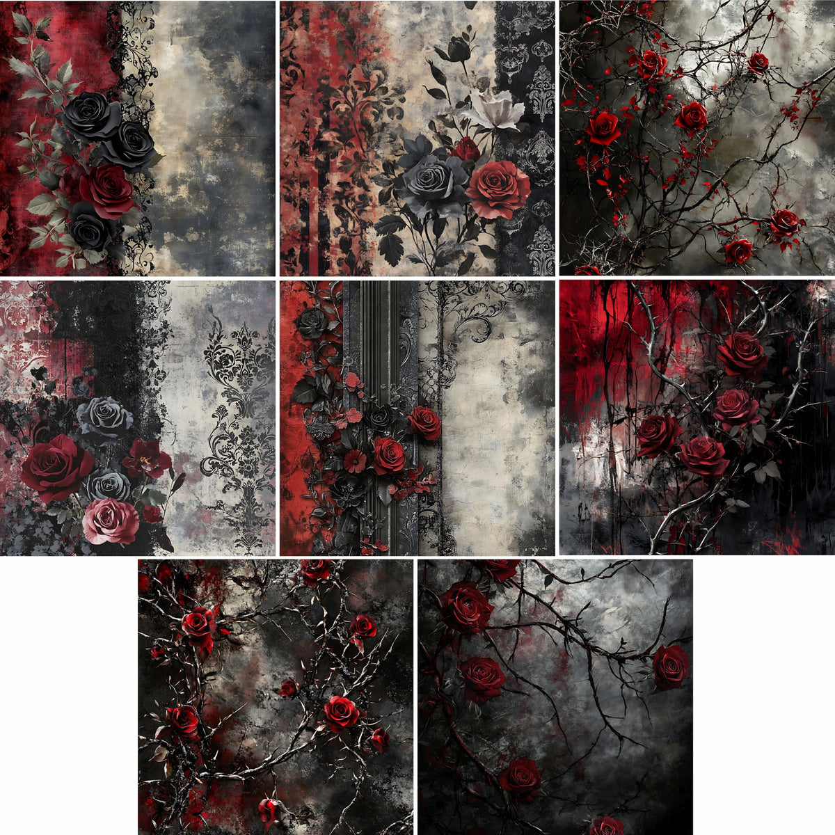 Scenic Rice Papers – Decoupage Paper 8x Designs for Collage, Mixed Media, Card Making & Crafts, Decoupage by CRAFT KREATIVELY