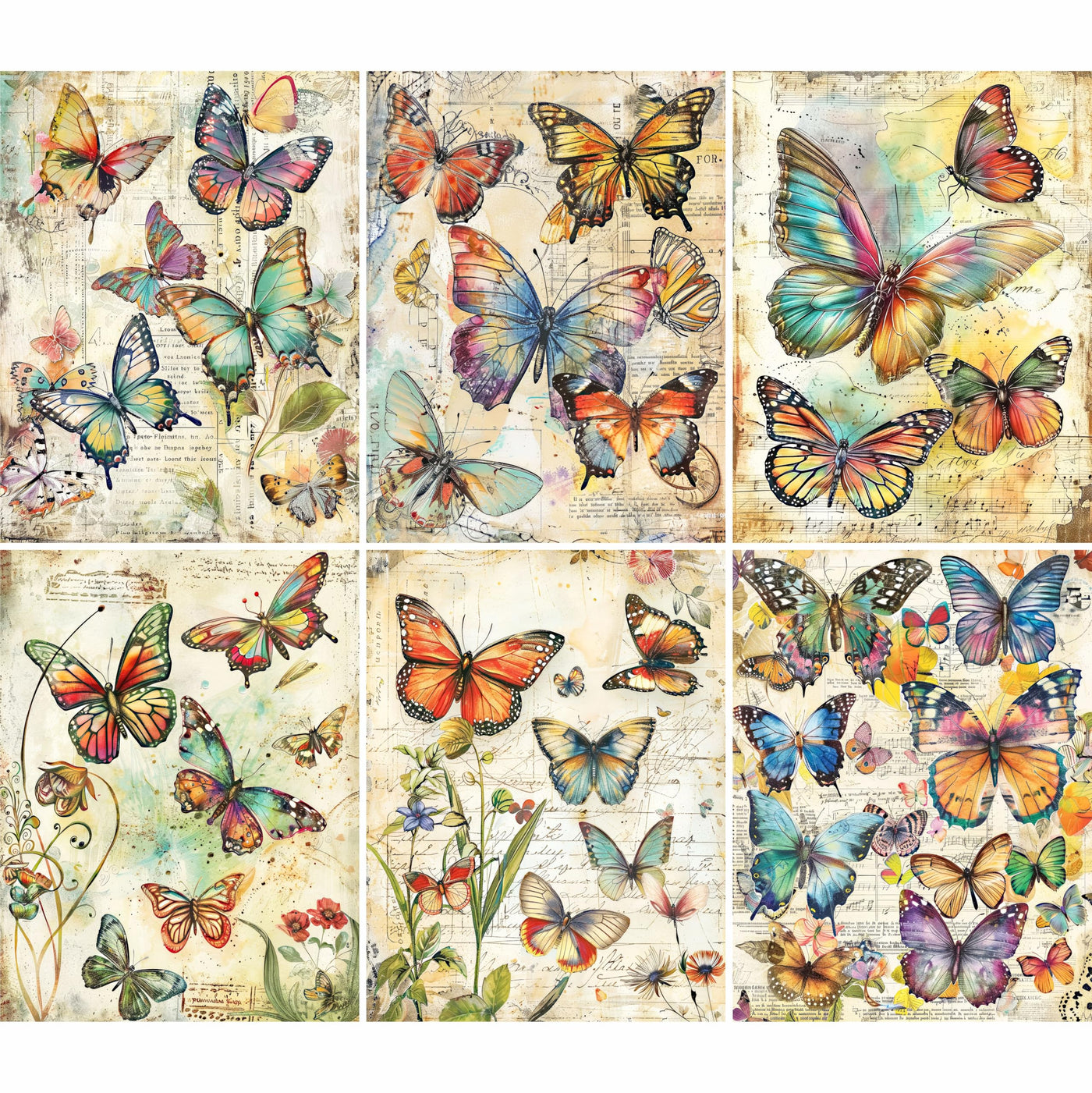 Animal Rice Papers – Decoupage Paper 6x Designs for Collage, Mixed Media, Card Making & Crafts, Decoupage by CRAFT KREATIVELY