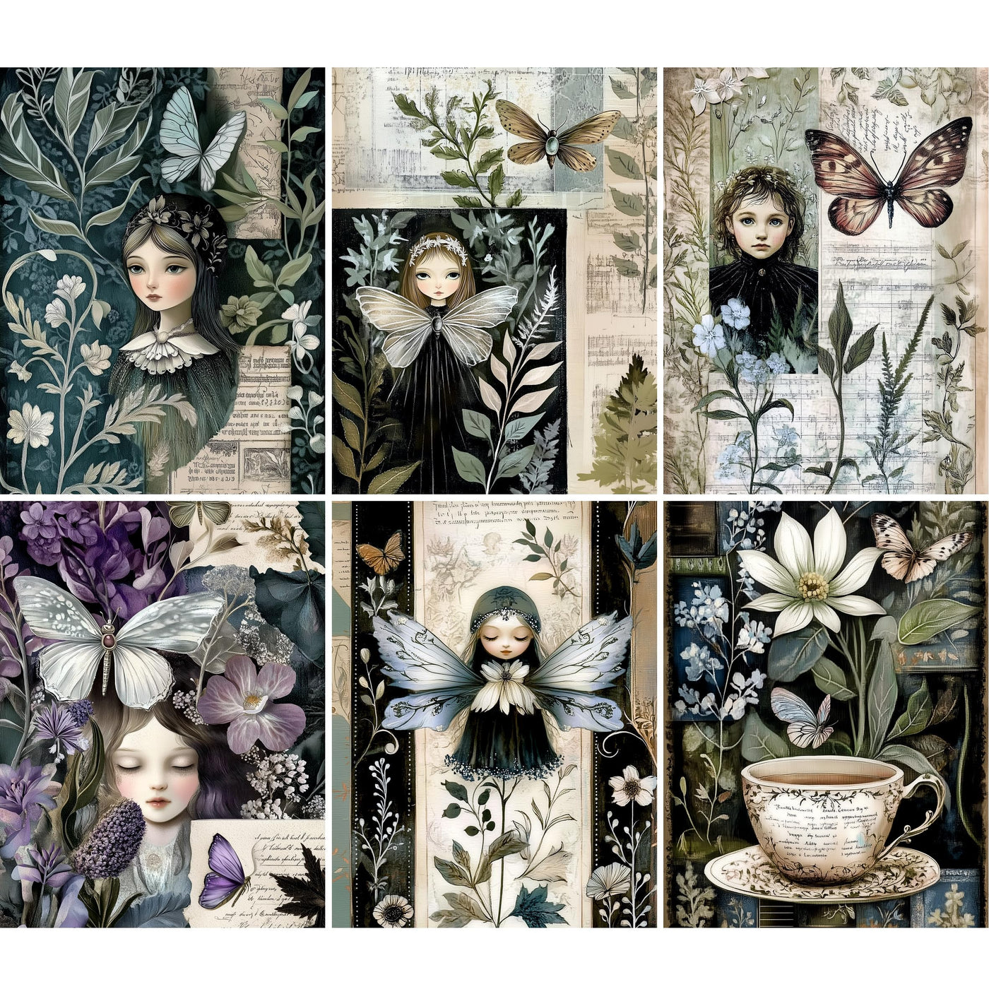 Botanical Rice Papers – Decoupage Paper Design for Furniture, Mixed Media, Cards & Crafts, Decoupage by CRAFT KREATIVELY
