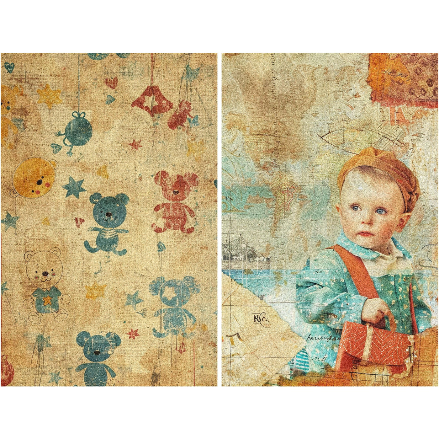Post Card Rice Paper – for Decoupage Scrapbooking Crafts