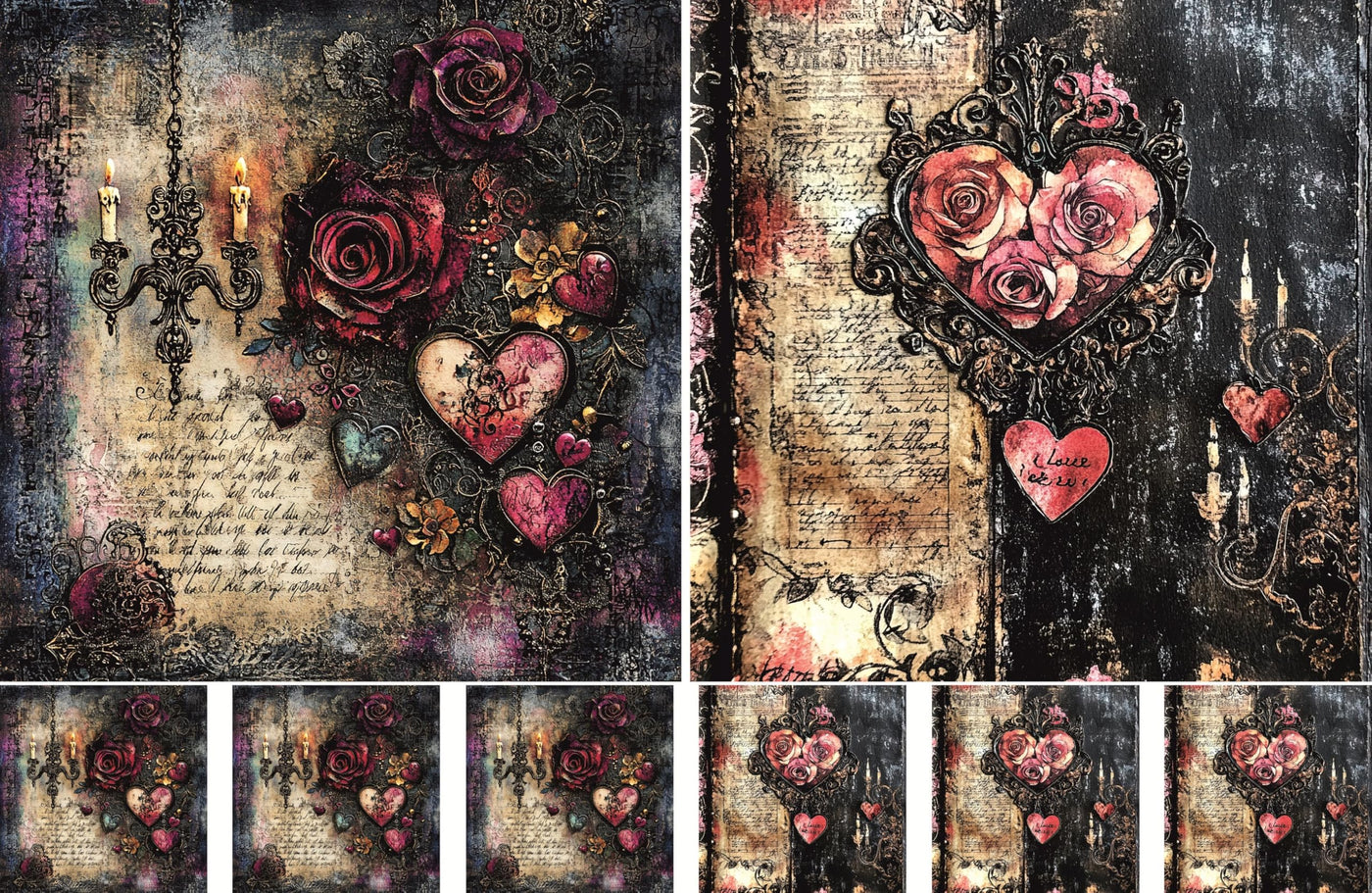 Decoupage Rice Papers - 4 Sheets | 8 Unique Designs | Versatile Christmas Designs for Art Projects & Crafting by CRAFT KREATIVELY