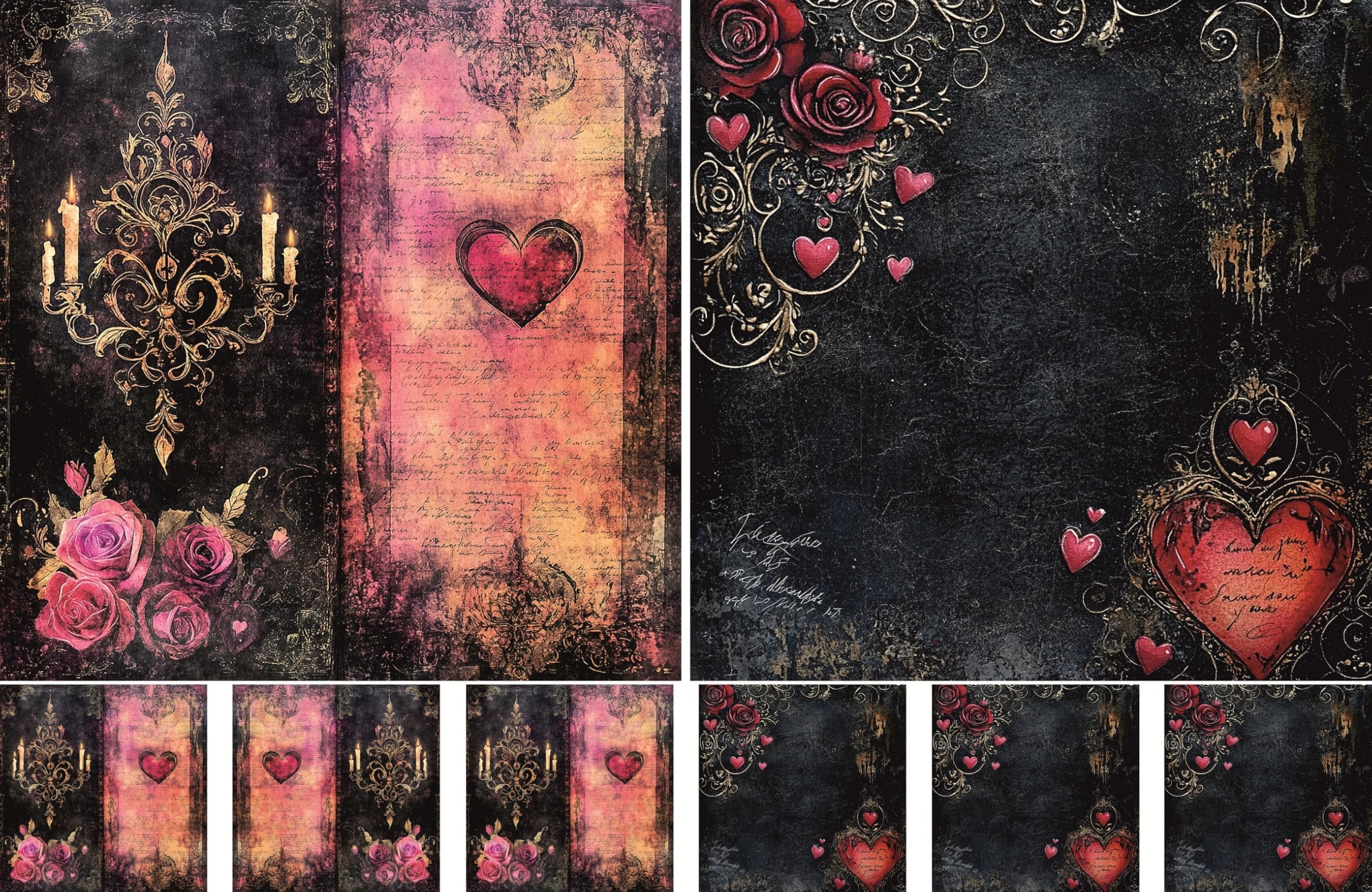 Decoupage Rice Papers - 4 Sheets | 8 Unique Designs | Versatile Christmas Designs for Art Projects & Crafting by CRAFT KREATIVELY