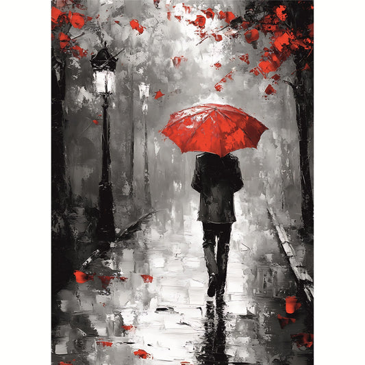 The Red Umbrella Rice Papers, 11.5 x 16 inch (A3+) - Decoupage Paper Design for Furniture, Mixed Media, Cards & Crafts, Decoupage by CRAFT KREATIVELY