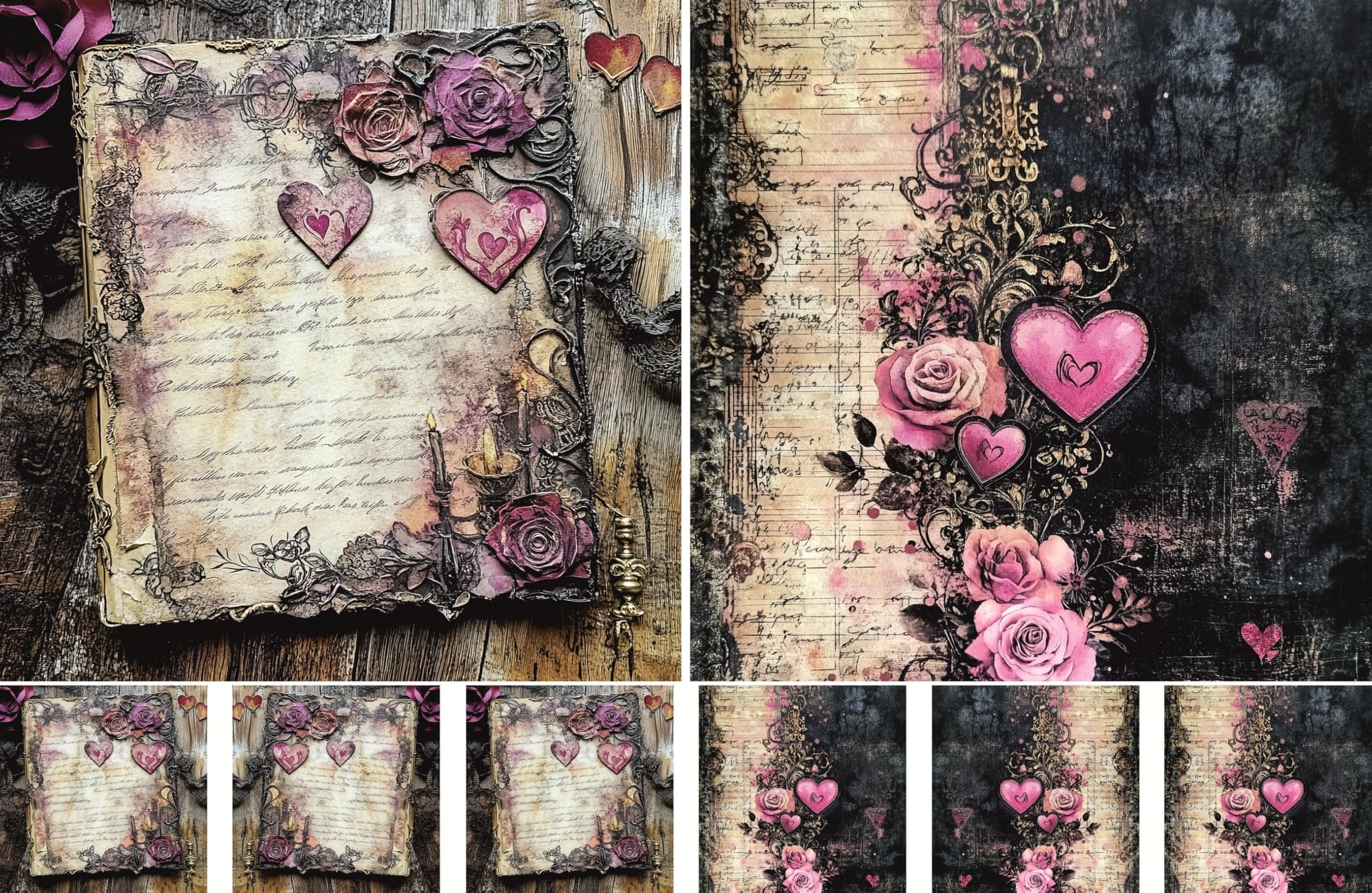 Decoupage Rice Papers - 4 Sheets | 8 Unique Designs | Versatile Christmas Designs for Art Projects & Crafting by CRAFT KREATIVELY