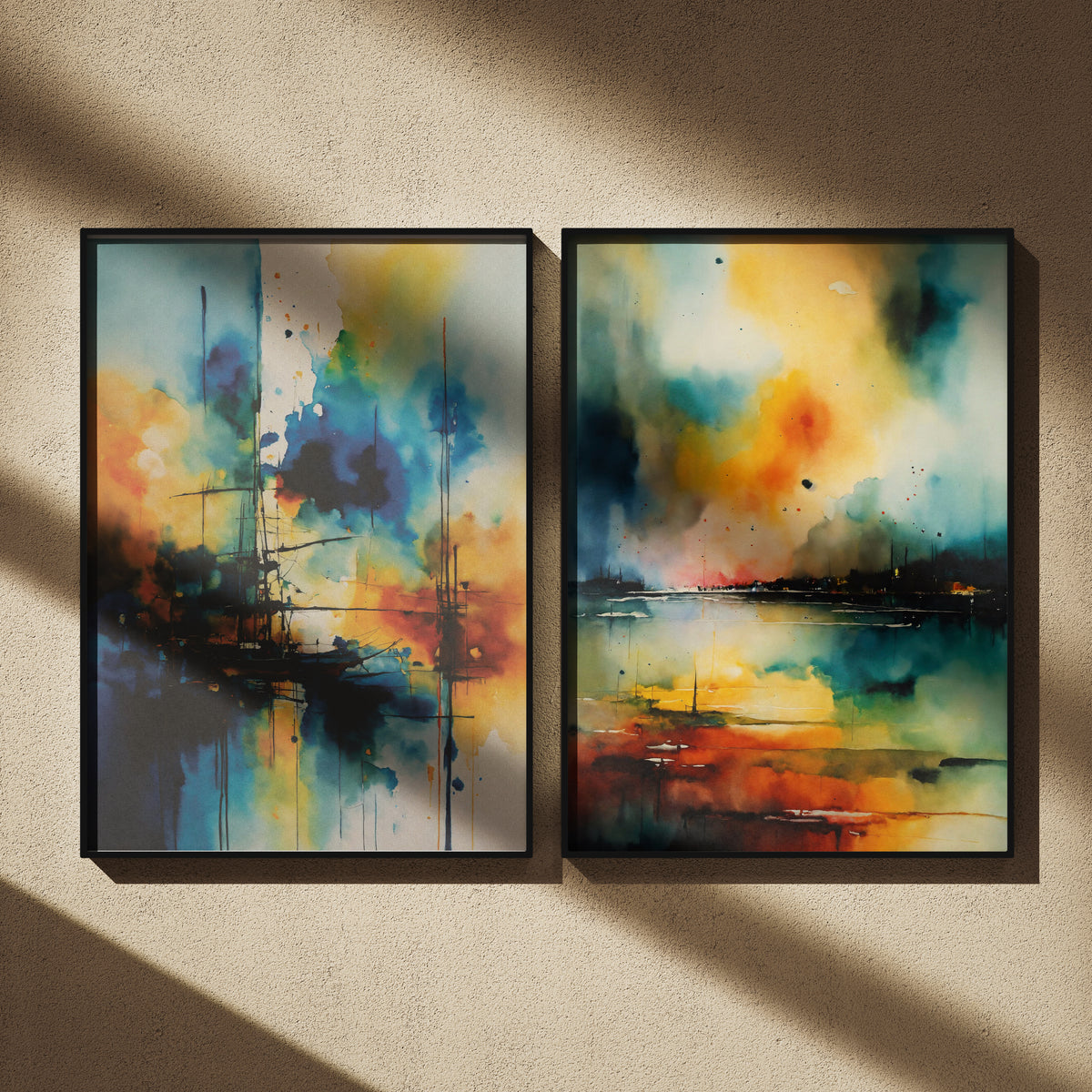 Abstract Boat Rice Paper, 29.21 x 40.64 cm - for Decoupage Print Crafts