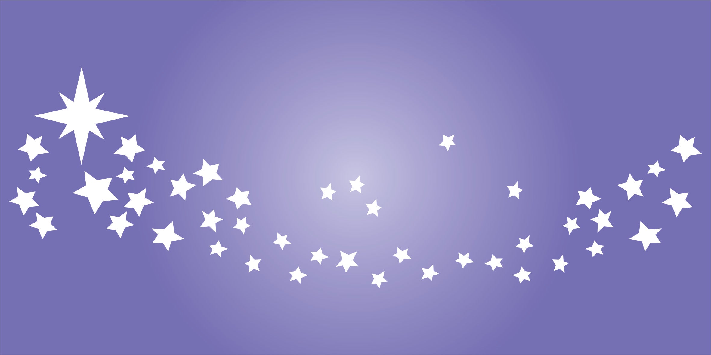 Stars Stencil - Celestial Star Border for Painting Template