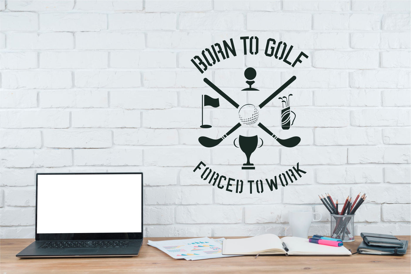 Born to Golf Stencil - Quote Sign Words