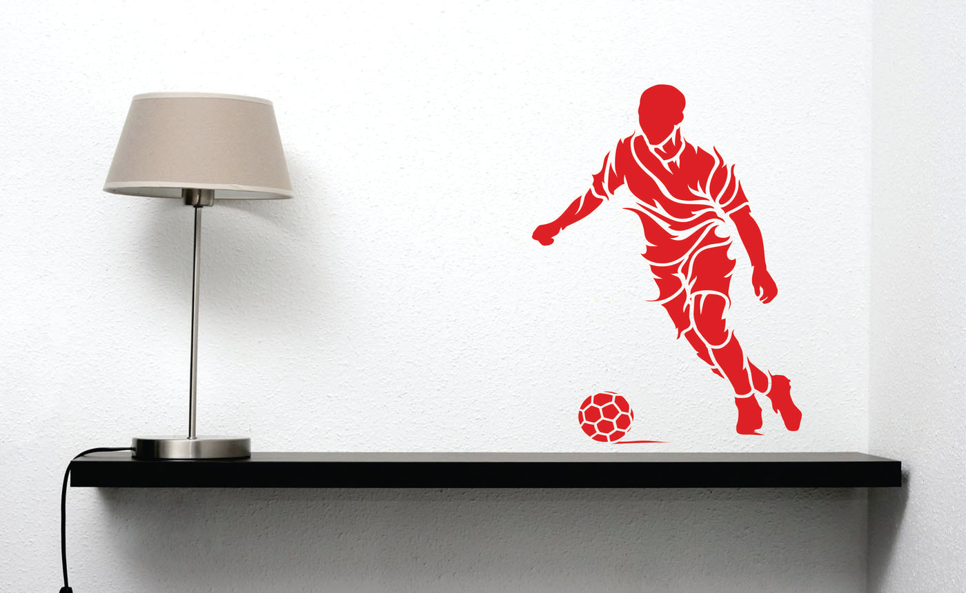 Soccer Stencil - Decorative Football Player Sport