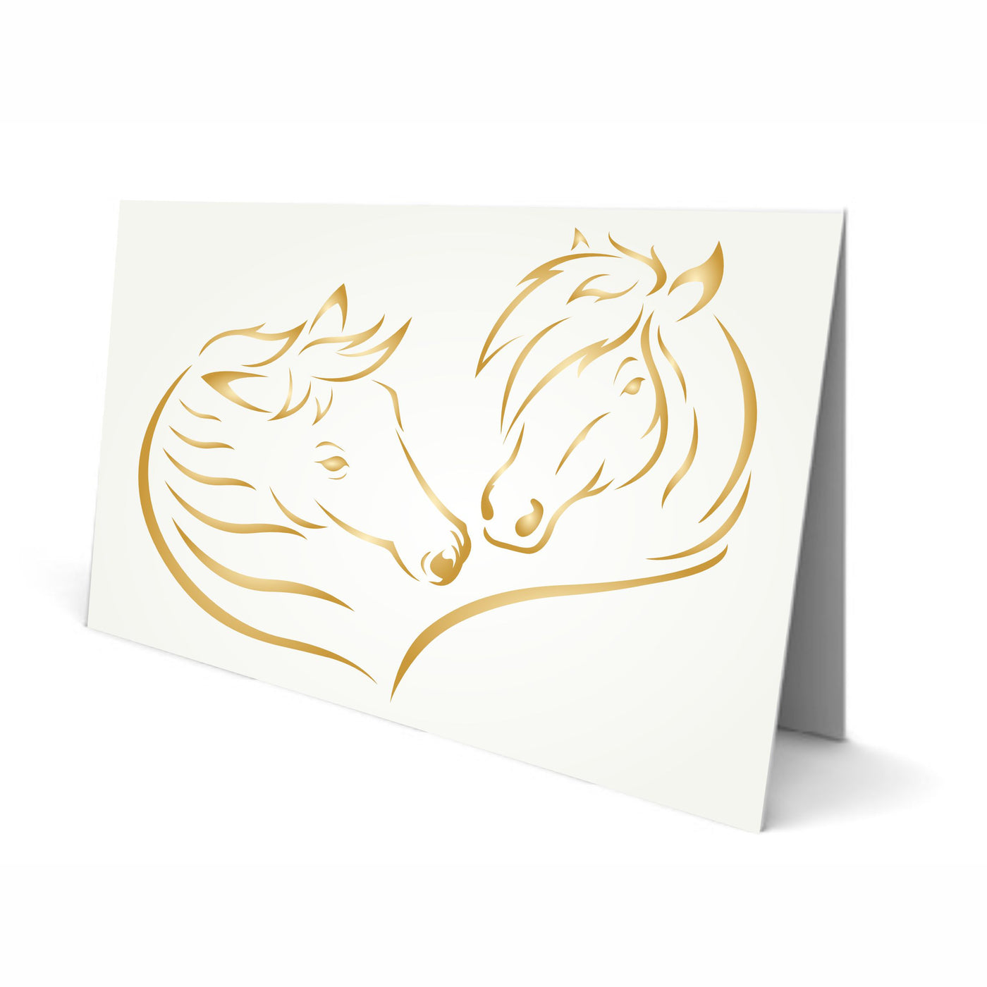 Love Horses Stencil - Decorative Farm Animal Equine Pony Horse Head