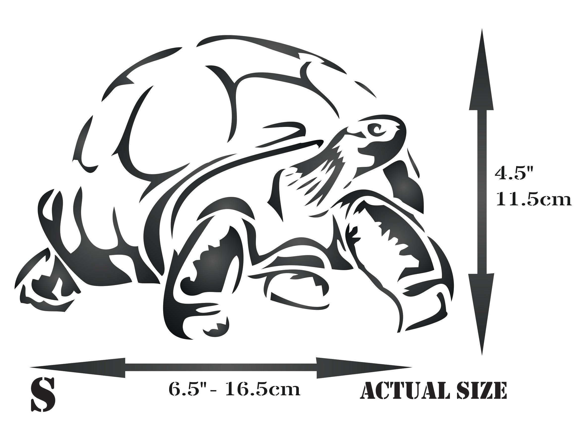 Tortoise Stencil - Galapagos Giant Turtle Reptile