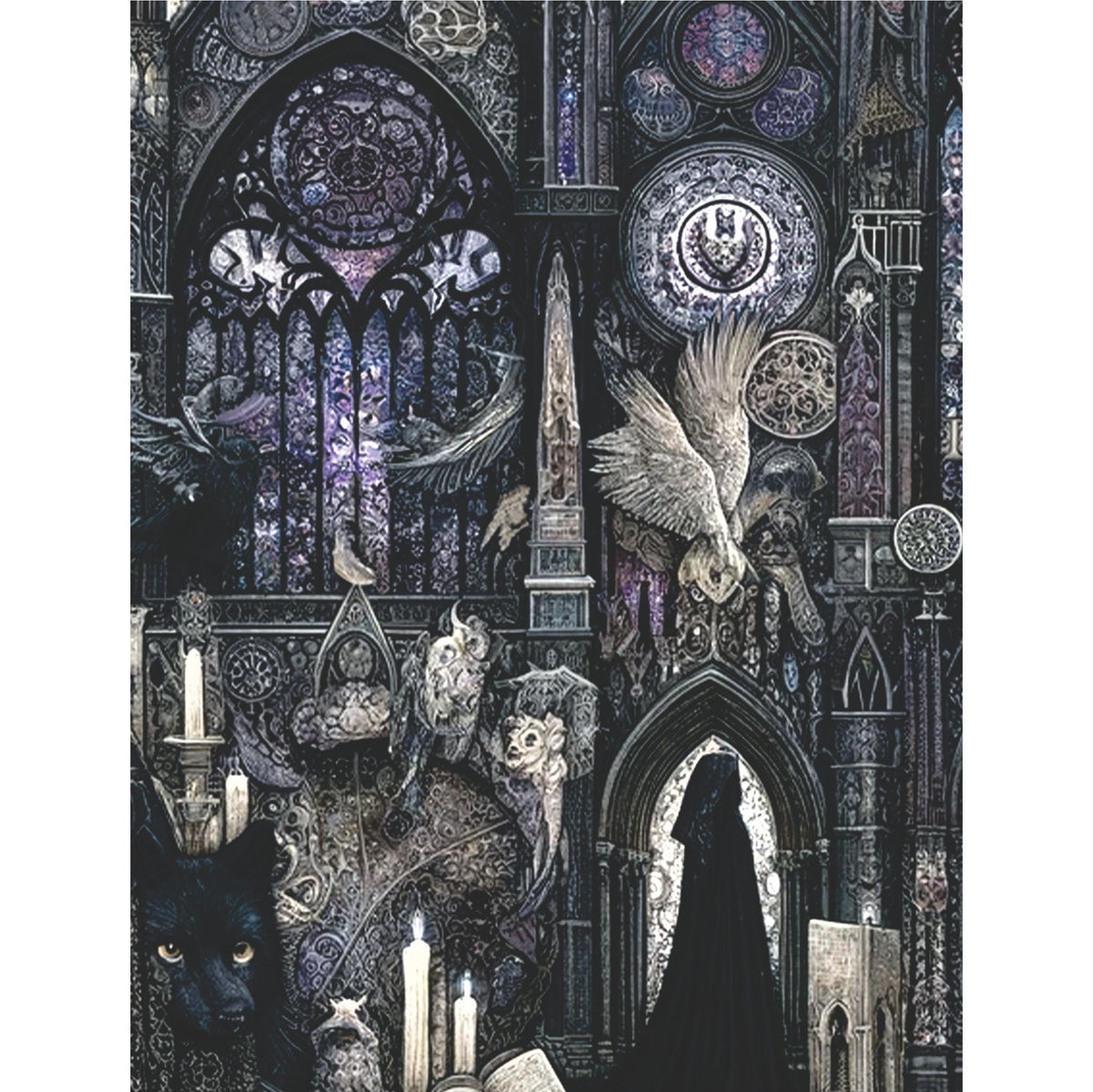 Gothic Cathedral Rice Paper, 20.32 x 26.67 cm - for Decoupage Scrapbooking Cards Crafts