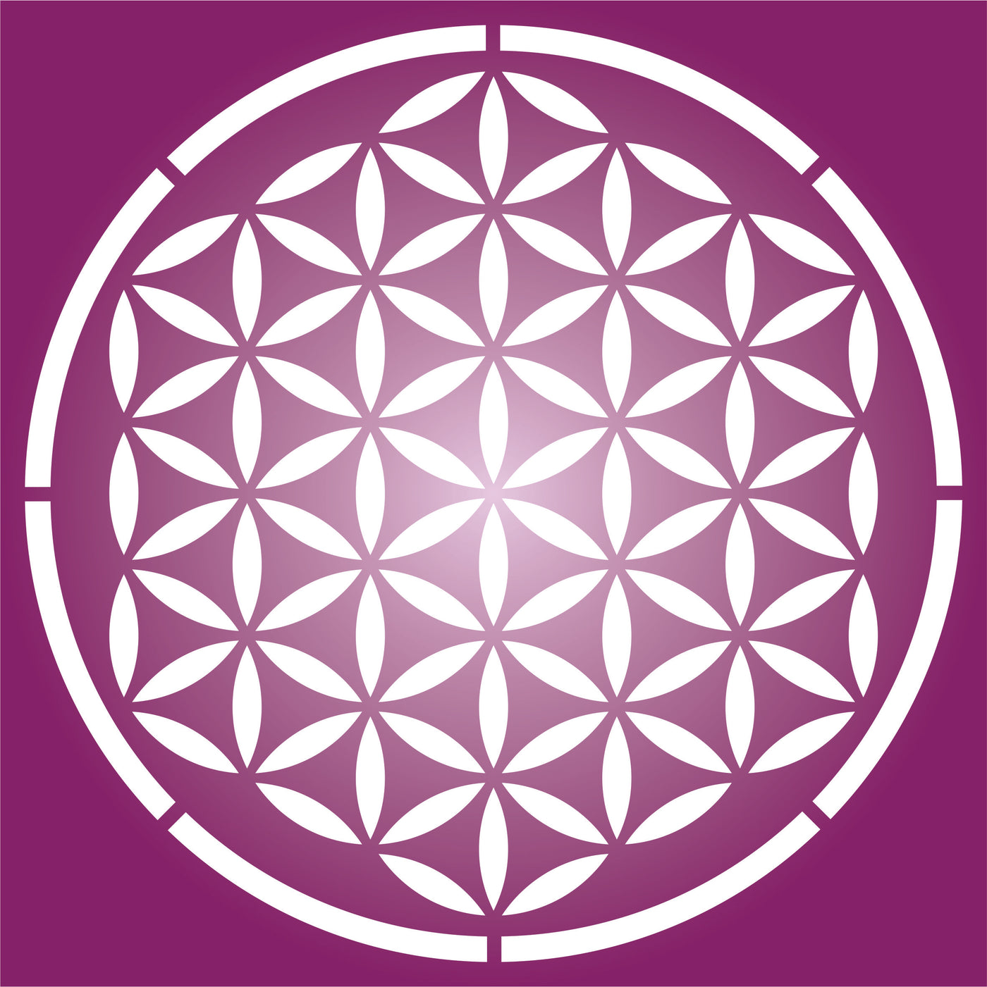 Flower of Life Stencil - Sacred Geometry Mandala