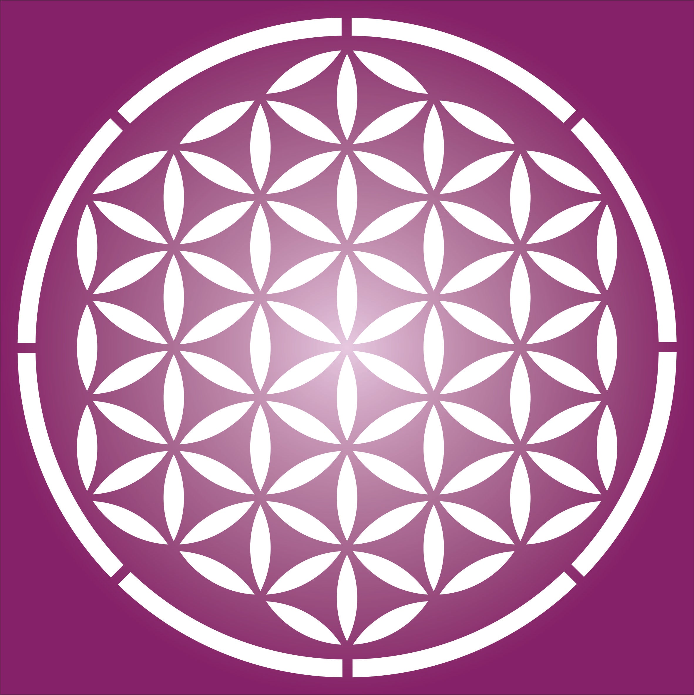 Flower of Life Stencil - Sacred Geometry Mandala