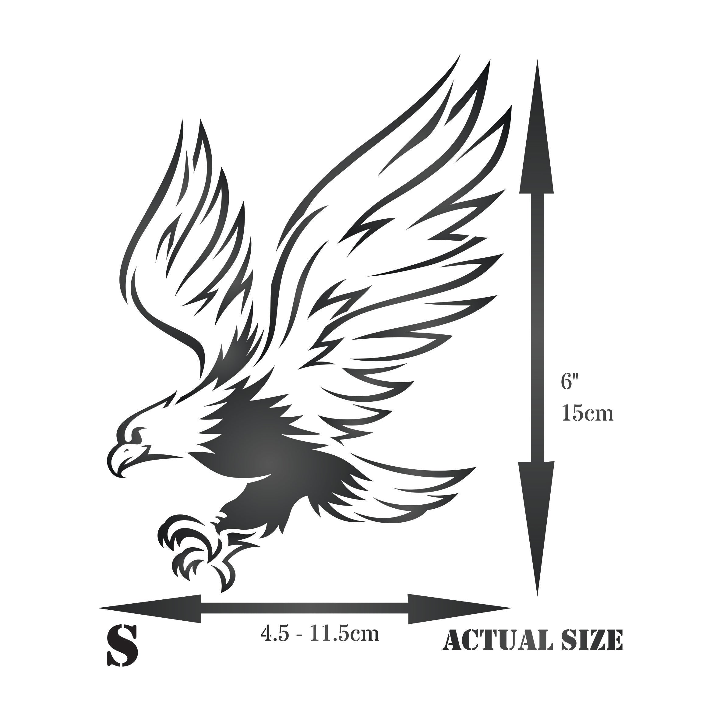 Eagle Stencil - Decorative Bird Animal Wildlife