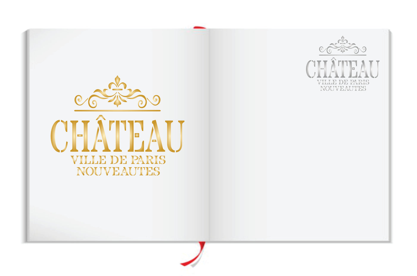 Chateau Stencil - Vintage French Wine Themed Word