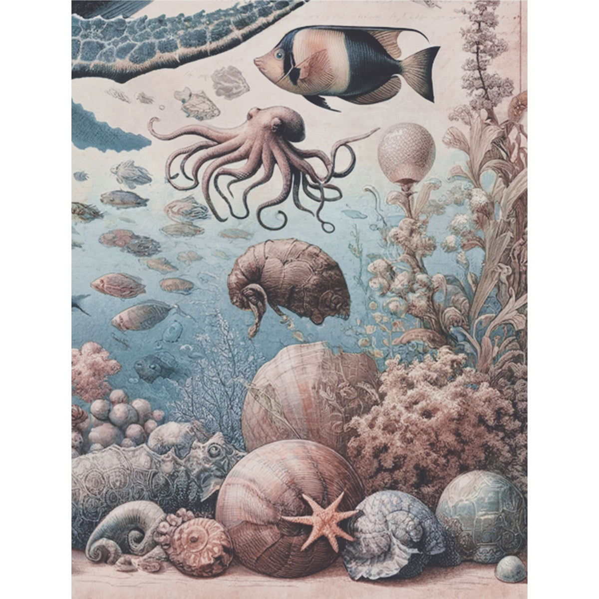 Underwater Rice Paper, 20.32 x 26.67 cm - for Decoupage Scrapbooking Cards Crafts