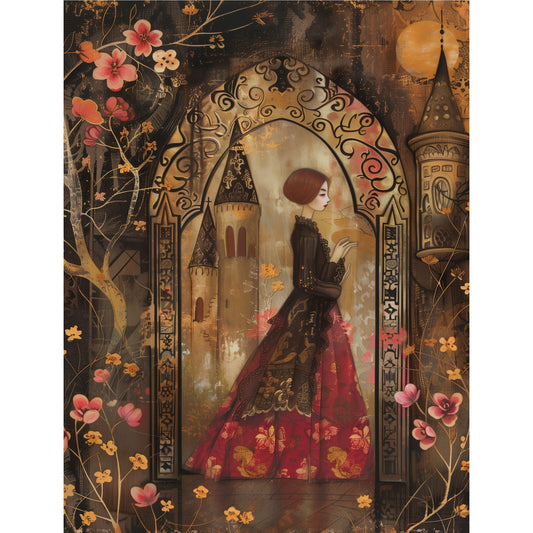 Victorian Gates Decoupage Rice Paper, 20.32 x 26.67 cm - for Scrapbooking Cards Crafts