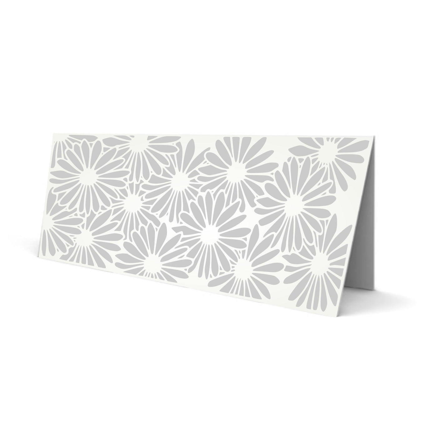 Slimline Daisy Stencil, 4 x 9 inch - Flower Daisies Card Making Slimline DiesCards Template