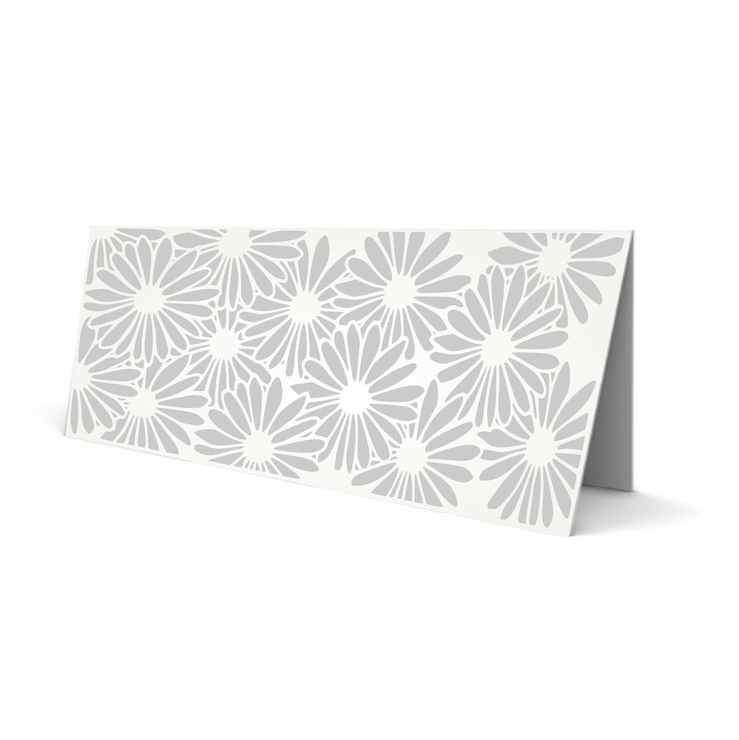 Slimline Daisy Stencil, 4 x 9 inch - Flower Daisies Card Making Slimline DiesCards Template