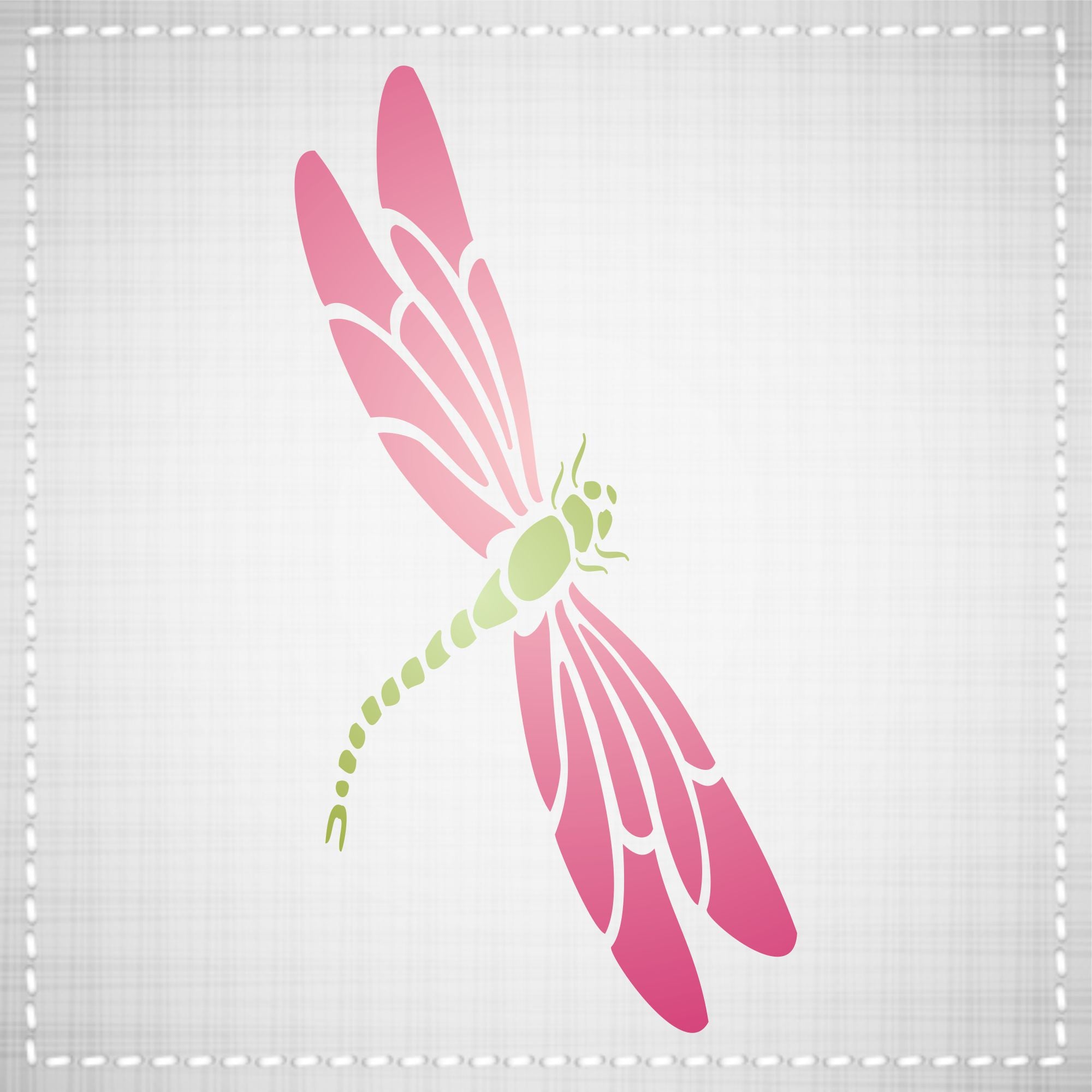 Dragonfly Stencil - Insect Bug Art Decor Cards