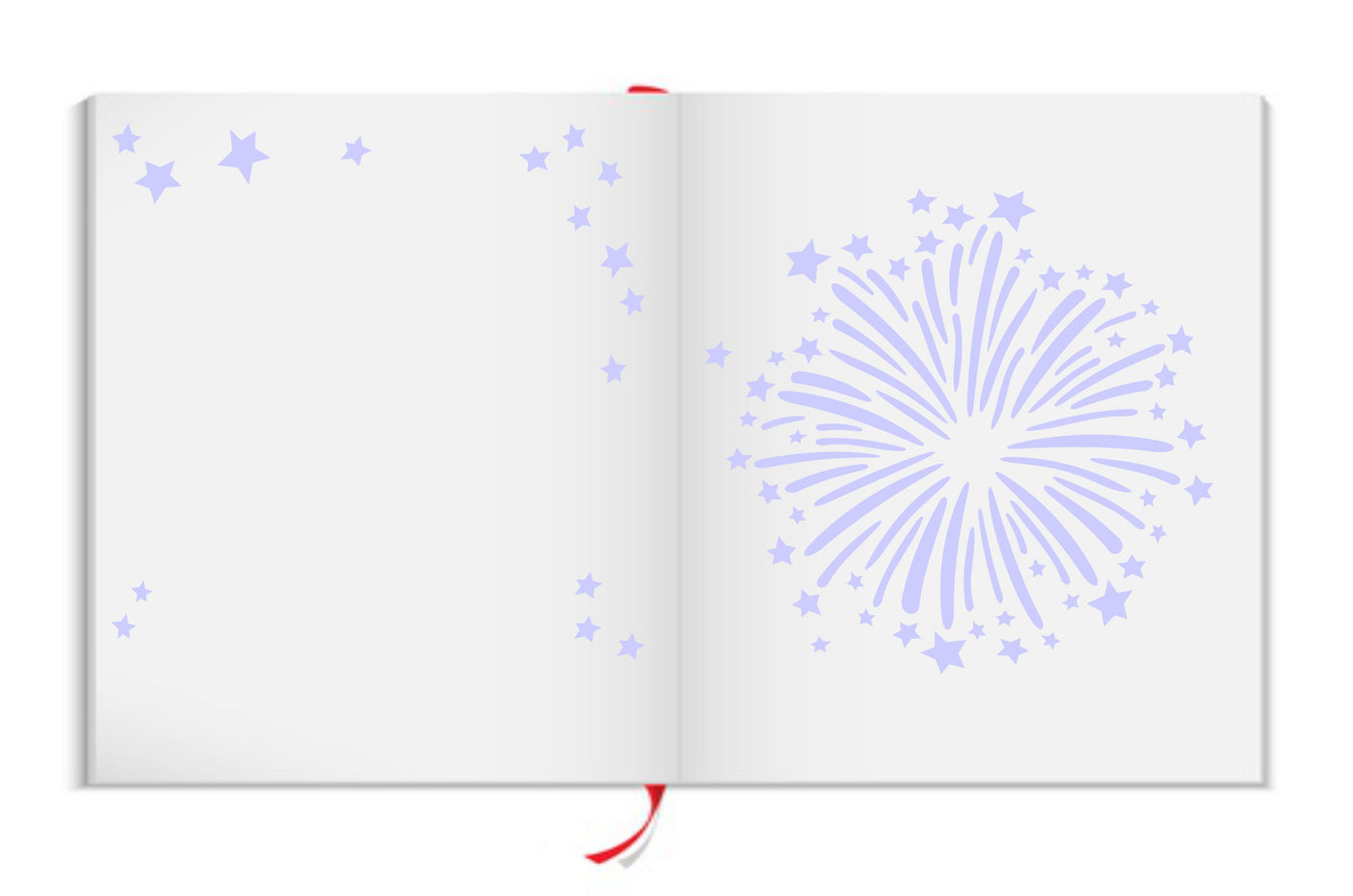 Firework Stencil - Mix Media Layering Fireworks