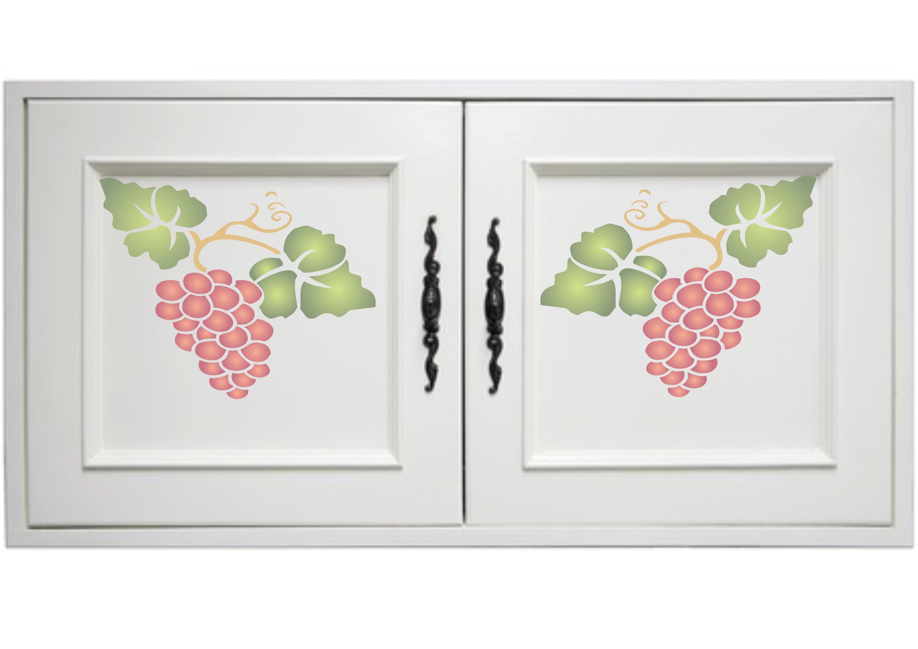 Grape Stencil, 8 x 6.5 inch - Classic Fruit Kitchen