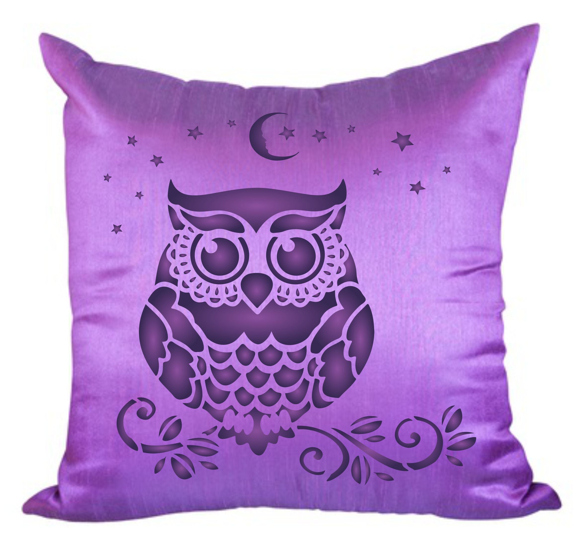 Owl Stencil - Decorative Night Bird Nocturnal Animal Wildlife Birds