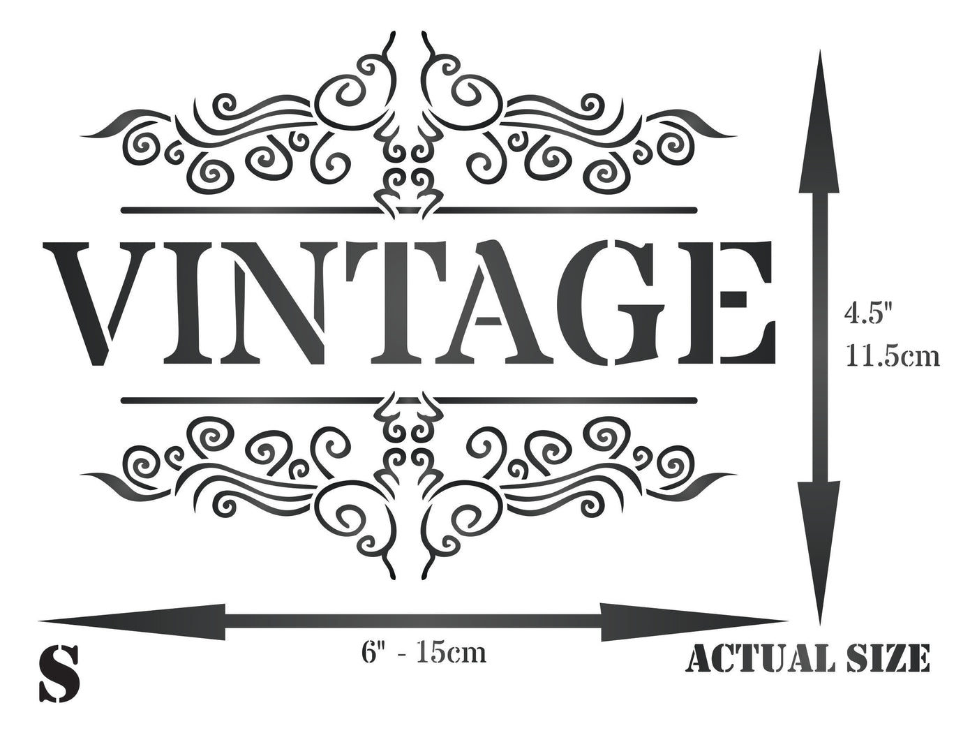 Vintage French Stencil - French Themed Word