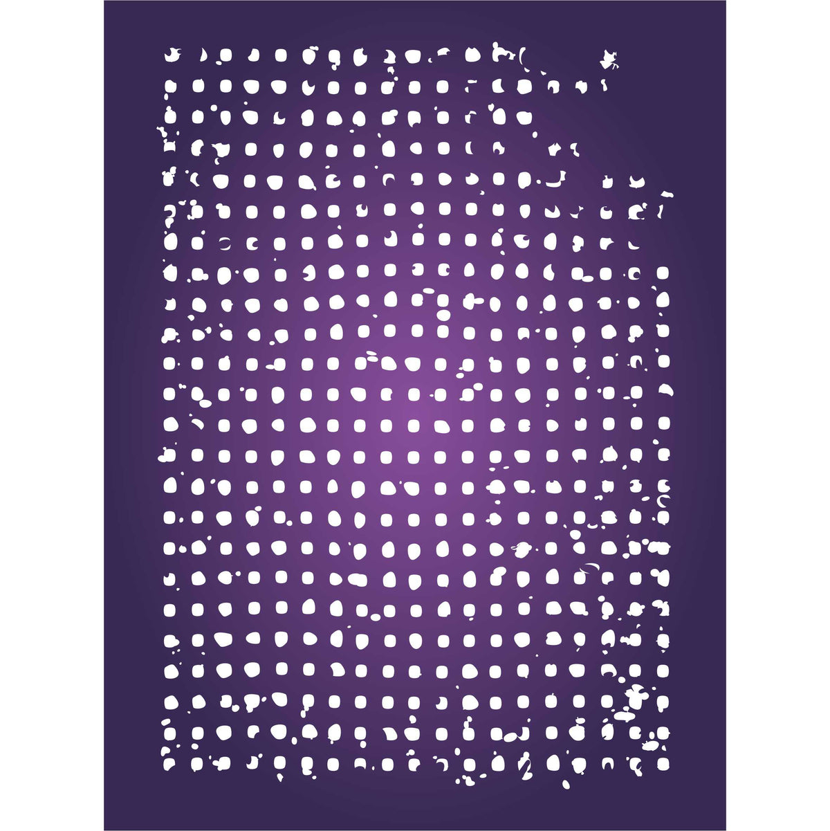 Grunge Dots Layering Stencil, 11.43 x 16.51 cm - Layering use to add Texture and Design