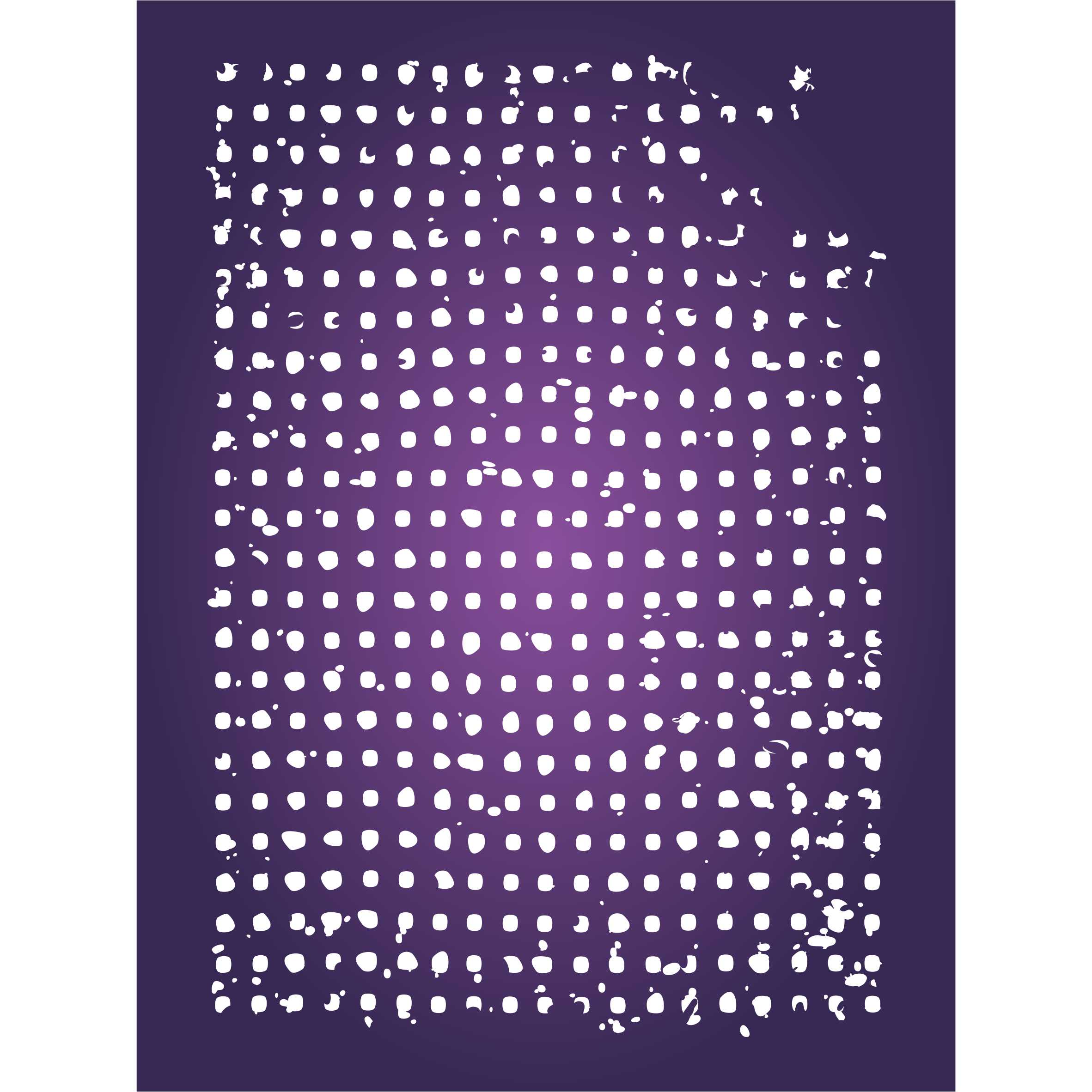 Grunge Dots Layering Stencil, 4.5 x 6.5 inch - Layering use to add Texture and Design