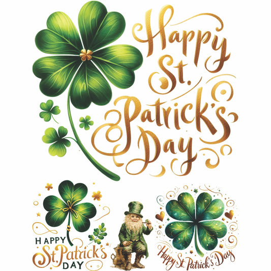 St Patricks Collection Rice Paper, 20.32 x 26.67 cm - for Decoupage Furniture Craft