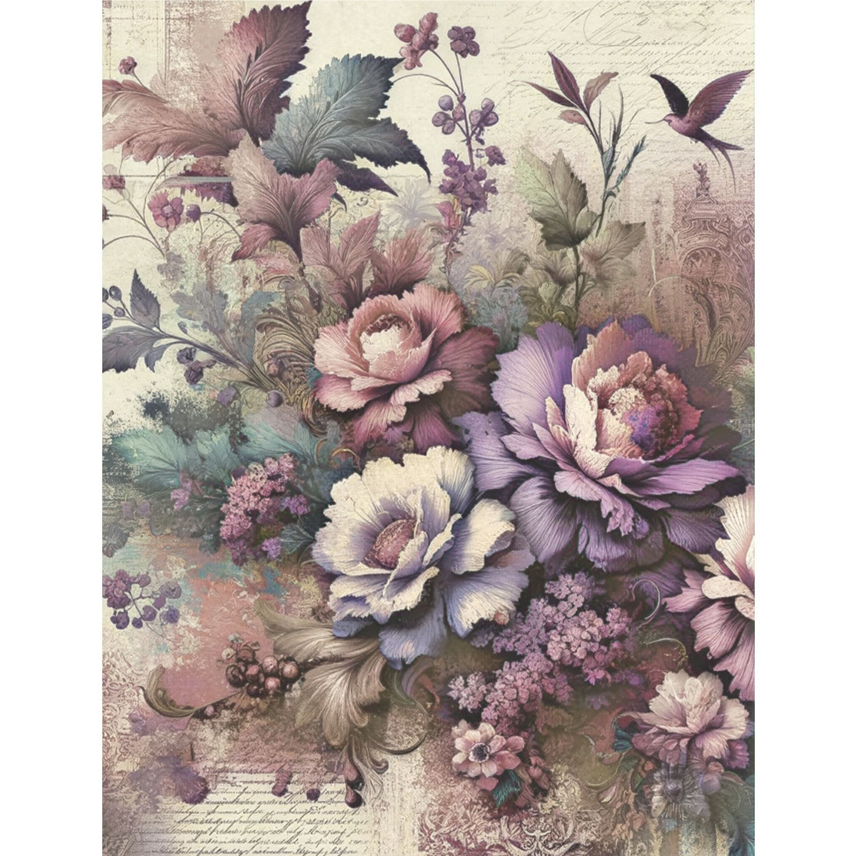 Peony Rice Paper, 20.32 x 26.67 cm - for Decoupage Scrapbooking Cards Crafts