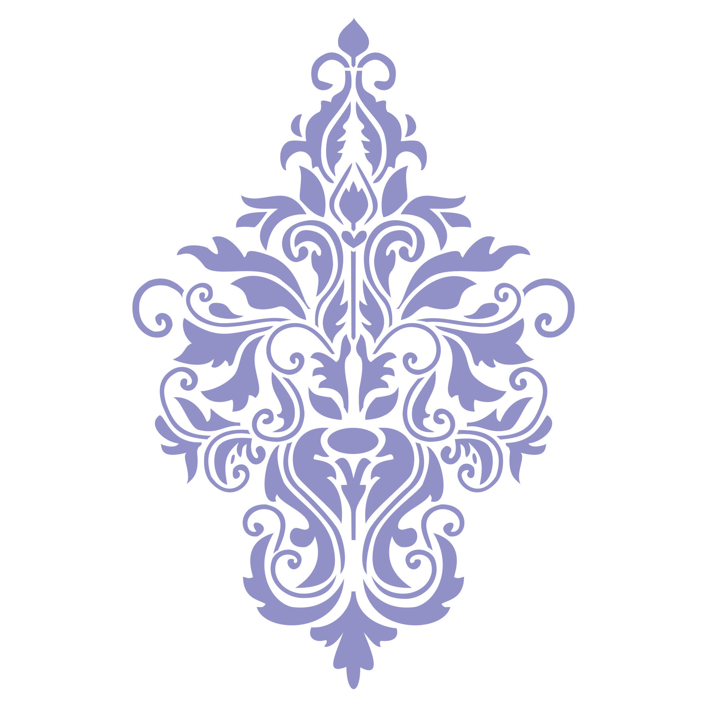 Damask Stencil - Large Floral Allover Pattern