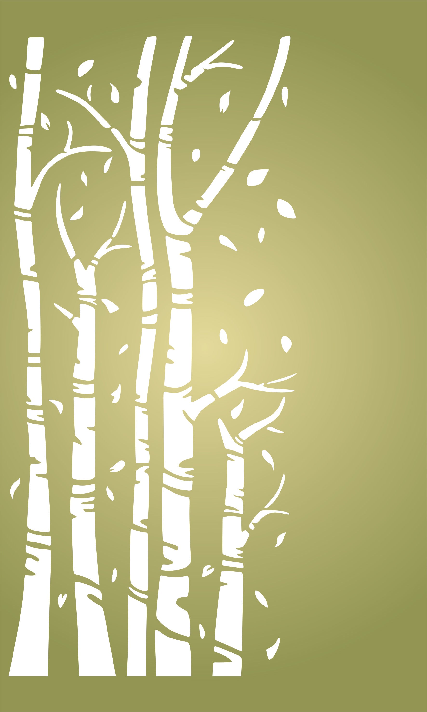 Birch Trees Stencil - Silver White Birch Tree Trunks Forest