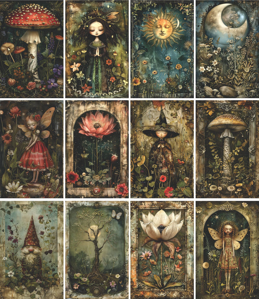 Fairyland Decoupage Rice Paper, 20.32 x 26.67 cm - for Decoupage Scrapbooking Crafts
