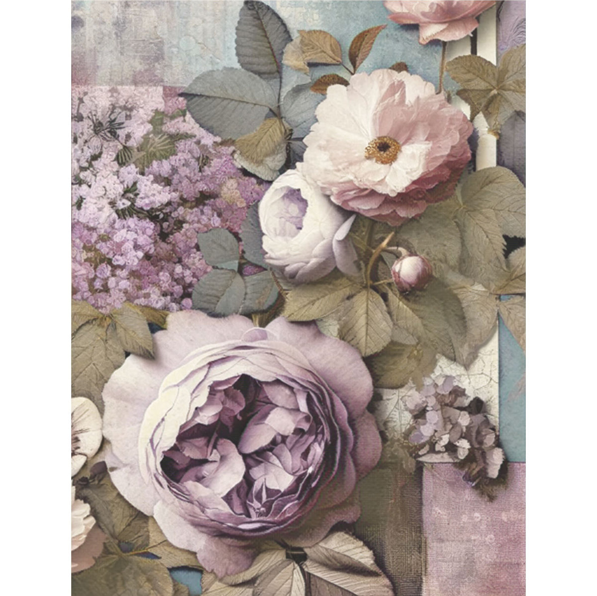 Peony Rice Paper, 20.32 x 26.67 cm - for Decoupage Scrapbooking Cards Crafts