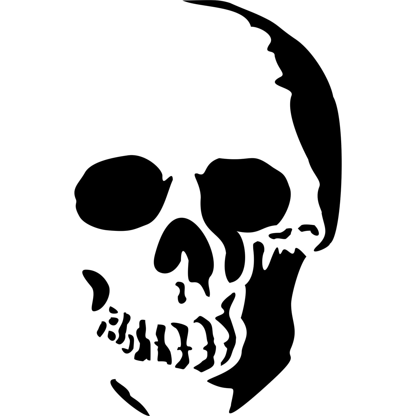 Halloween Skull Stencil - Scary Halloween Head