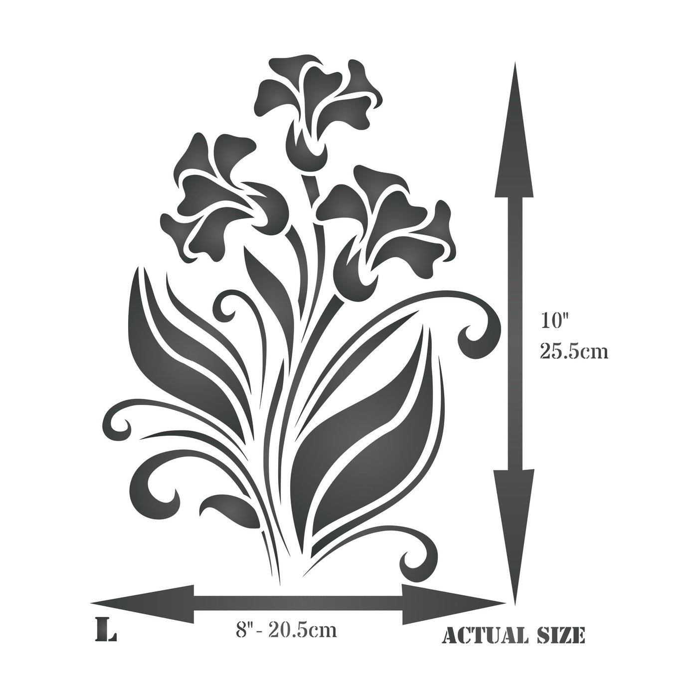 Petunia Stencil - Spring Flower Floral Perennial