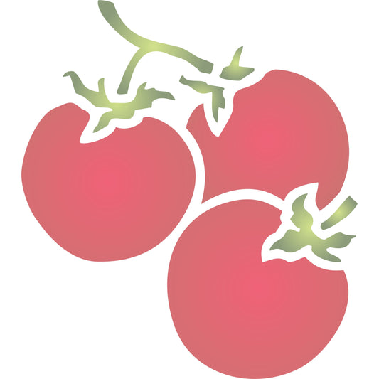 Tomato Stencil, 11.43 x 11.43 cm - Vegetable Kitchen