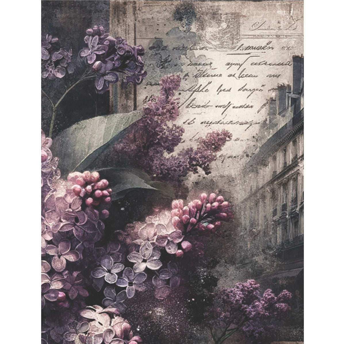 Wisteria Rice Paper, 20.32 x 26.67 cm - for Decoupage Scrapbooking Cards Crafts