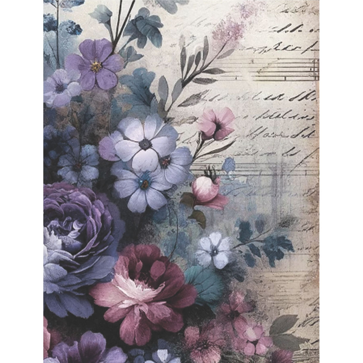 Lilac Rice Paper, 20.32 x 26.67 cm - for Decoupage Scrapbooking Cards Crafts