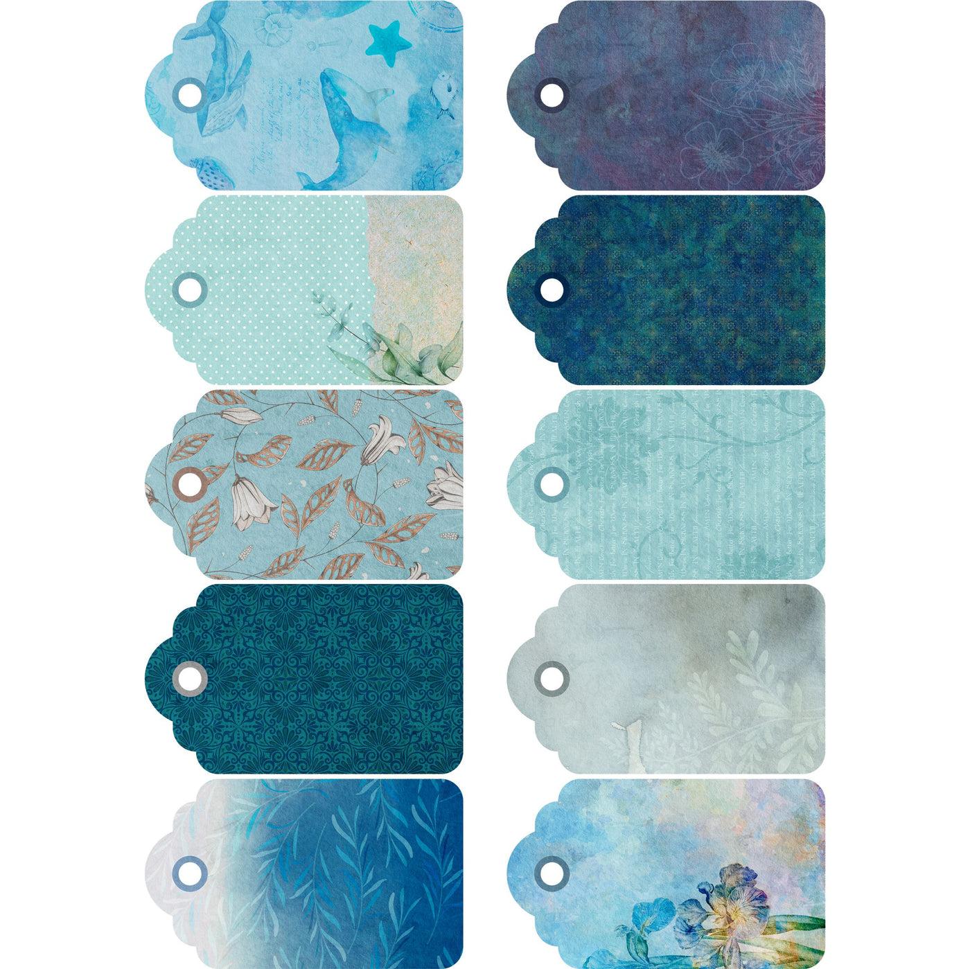 Ocean Decoupage Rice Paper, 8 x 10.5 inch - for Decoupage Scrapbooking Craft