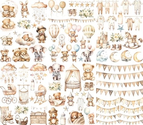 Boho Nursery Rice Paper, 20.32 x 26.67 cm - for Decoupage Scrapbooking Cards Craft